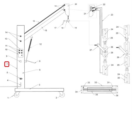 Main Upright (Metal Part Only)